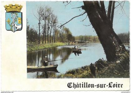 CPSM CHATILLON SUR LOIRE - La Gare du Vieux Canal - Photo R.G. Beltier , Châtillon sur Loire n°230