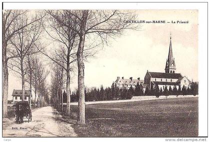 CHATILLON-SUR-MARNE. - Le Prieuré. (Attelage)