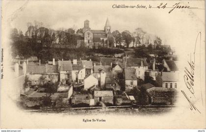 CPA CHATILLON-sur-SEINE - Église St-Vorles (116195)