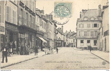 CPA Chatillon-sur-Seine La rue de Paris