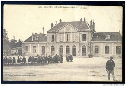 cpa du 21 Chatillon sur Seine  -- la Gare    LIOB89