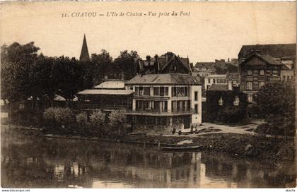 CPA CHATOU Ile de Chatou - Vue prise du Pont (1411310)