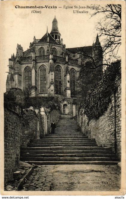 CPA Chaumont-en-Vexin - Eglise St-Jean-Baptieste - L'Escalier (1032379)