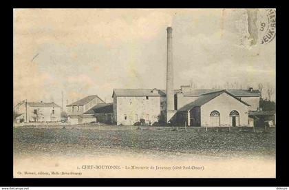 79 - Chef Boutonne - La Minoterie de javarzay côté Sud-Ouest - CPA - Oblitération ronde de 1905 - Voir Scans Recto-Verso