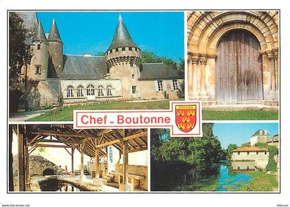 79 - Chef-Boutonne - Multivues - Lavoir - Blasons - CPM - Voir Scans Recto-Verso