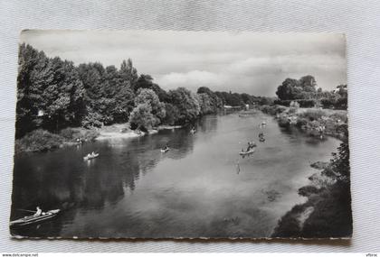 Cpsm 1958, Chelles, bords de Marne et ses pêcheurs, Seine et Marne 77