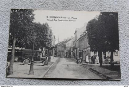 Chennevières sur Marne, grande rue côté maison blanche, Val de Marne 94