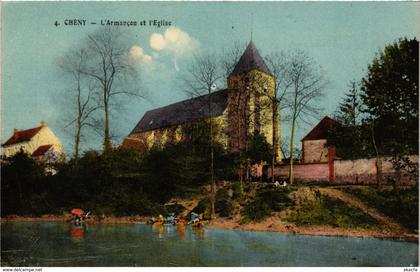 CPA Cheny - L'Armancon et l'Eglise FRANCE (960675)