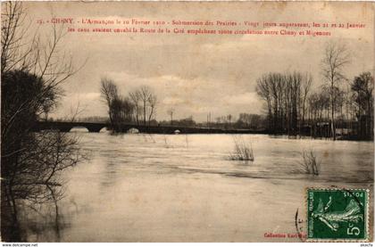 CPA Cheny - L'Armancon le 10 Fevrier 1910 FRANCE (960674)