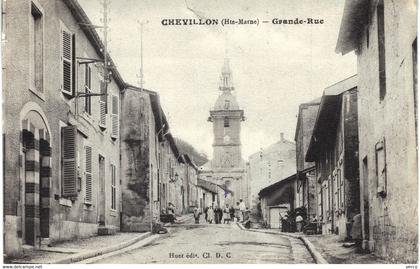 Carte POSTALE  Ancienne  de  CHEVILLON - Grande Rue