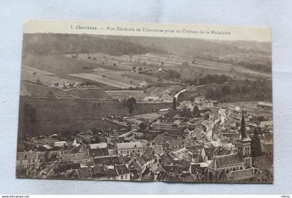 Chevreuse, vue générale de Chevreuse prise du château de la Madeleine, Yvelines 78