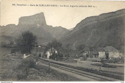 CPA Gare de Clelles-Mens Le Mont Aiguille