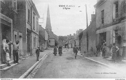 Cléré-les-Pins       37       Rue , l'église, Commerces  - 3 -     (voir scan)