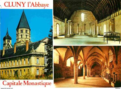 71 - Cluny - L'Abbaye - Multivues - CPM - Flamme Postale de Cluny 71 - Voir Scans Recto-Verso