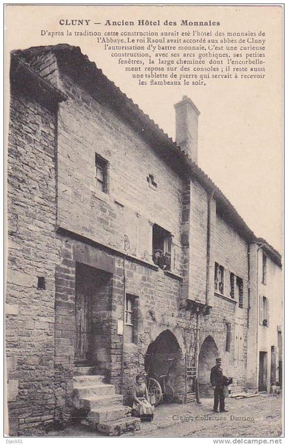 CLUNY (S.-et-L.) - Ancien Hôtel des Monnaies (Belle animation)