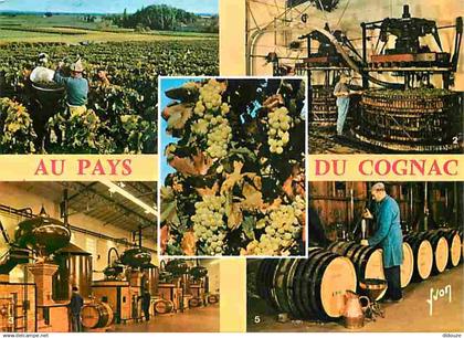 16 - Cognac - Au Pays du Cognac - Multivues - Vignes - Vendange - Flamme Postale de Cognac - CPM - Voir Scans Recto-Vers