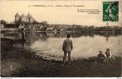 CPA Combourg Chateau, etang et vue generale FRANCE (1015125)