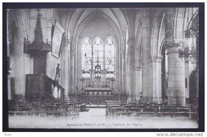 77 Combs-la-Ville interieur eglise sépia D77D K77122K C77122C RH058344