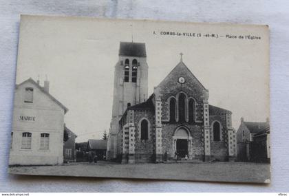 Combs la ville, place de l'église, Seine et Marne 77