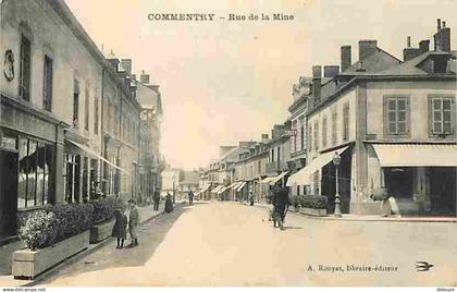 03 - Commentry - Rue de la Mine - Animée - CPA - Voir Scans Recto-Verso