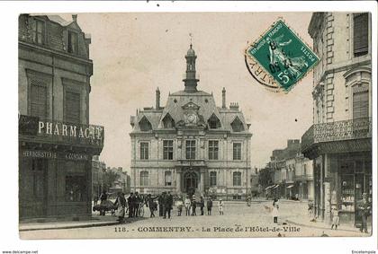 CPA- Carte Postale-France-Commentry- Place de l'Hôtel de Ville 1908 VM19234