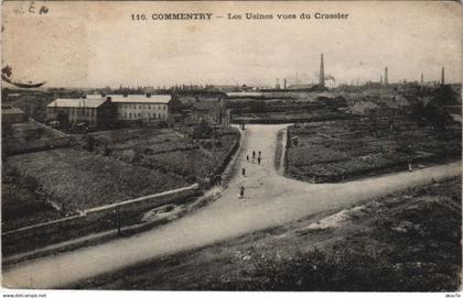 CPA COMMENTRY Les Usines Vues du Crassier (1221016)