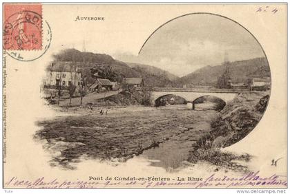 CONDAT-EN-FENIERS LA RHUE  LAVANDIERE  CARTE PRECURSEUR