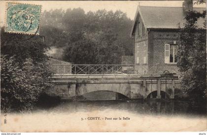 CPA CONTY - pont sur la Selle (121417)