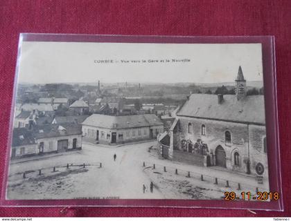 CPA - Corbie - Vue vers la Gare et la Neuville