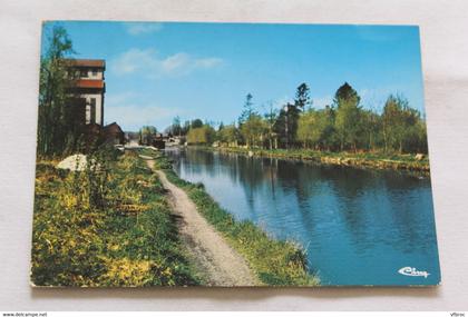 Cpm 1985, Corbie, la coopérative, le canal, Somme 80