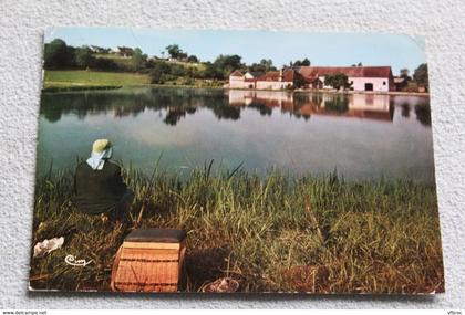 Cpm 1965, Corbigny, Chitry les Mines, bassin du canal, Nièvre 58