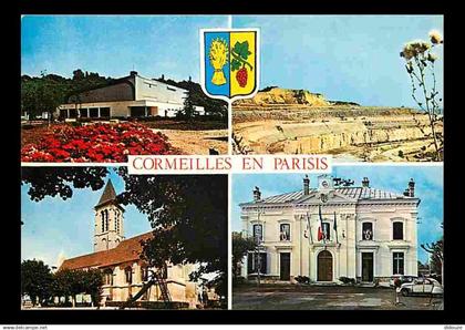 95 - Cormeilles en Parisis - Multivues - Automobiles - Blasons - Carte Neuve - CPM - Voir Scans Recto-Verso