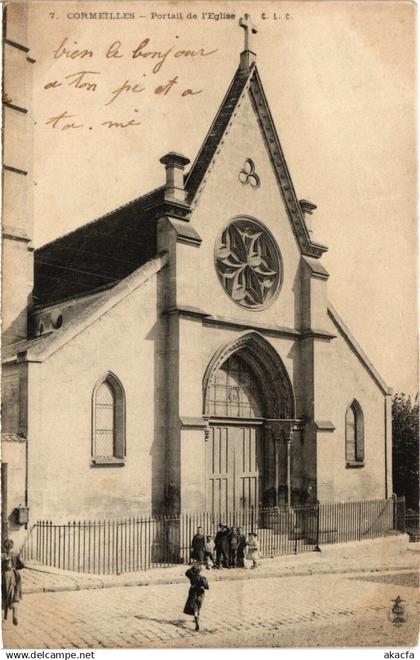 CPA Cormeilles en Parisis Portail de l'Eglise FRANCE (1332715)