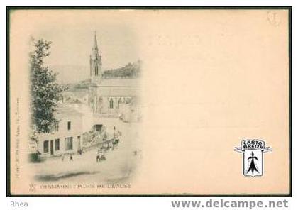 88 Cornimont - CORNIMONT: PLACE DE L'EGLISE - cpa