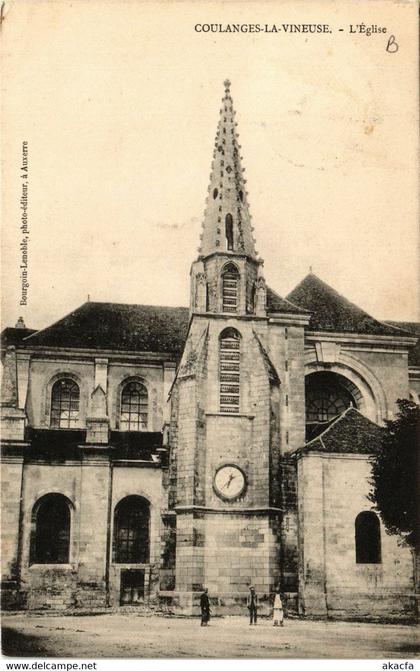 CPA AK COULANGES-la-VINEUSE - L'Église (658347)