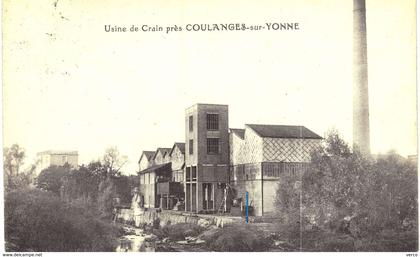 Carte postale ancienne de COULANGES sur YONNE