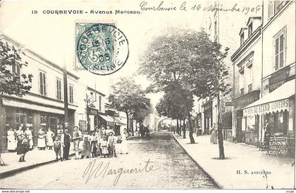 CPA Courbevoie Avenue Marceau