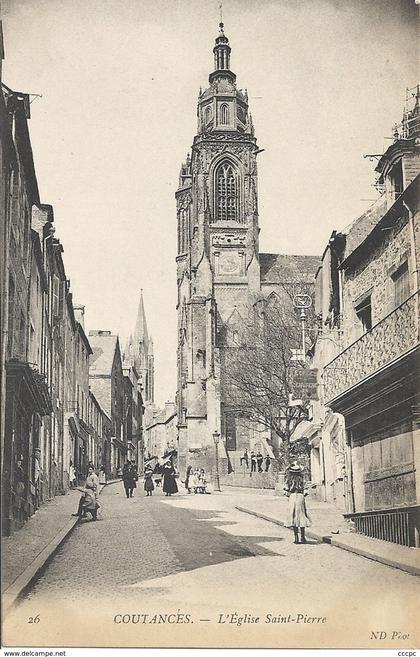 CPA Coutances l'Eglise Saint-Pierre