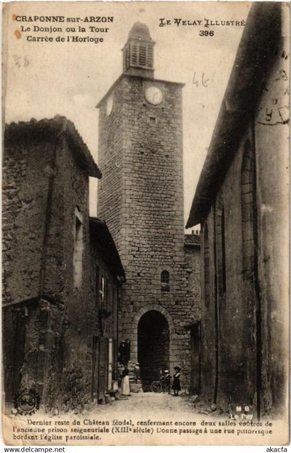 CPA CRAPONNE-sur-ARZON - Le Donjon ou la Tour - Carrée de l'Horloge (588929)