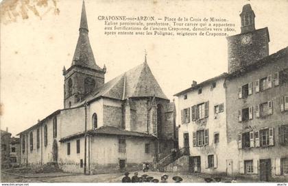 CPA CRAPONNE-sur-ARZON - Place de la Croix de Mission. (170331)