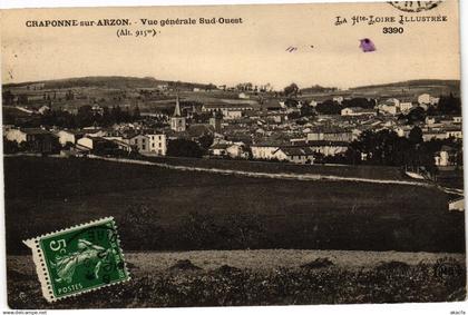 CPA CRAPONNE-sur-ARZON - Vue générale Sud-Ouest (Alt 915m) (202939)