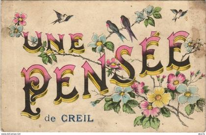 CPA CREIL Une Pensee de Creil (1207780)