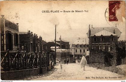 CPA CRIEL Plage - Route de MESNIL-VAL (105564)