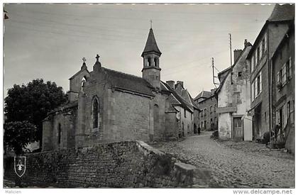 -ref-N683- creuse - crocq - la chapelle - chapelles - rue - pancarte caiffa - carte bon etat -