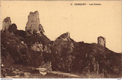 CPA CROZANT - Les Ruines (121791)