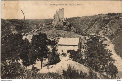 CPA CROZANT Ruines Generales de Crozant (1144413)