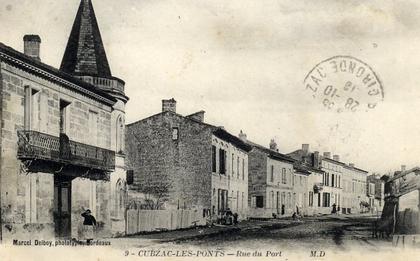 33 - CUBZAC-LES-PONTS - Rue du Port - ANIMÉE