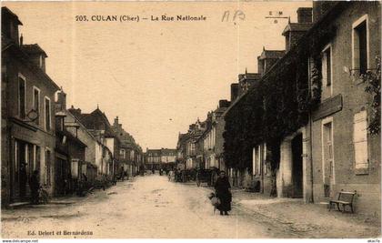 CPA CULAN La Rue Nationale (613298)