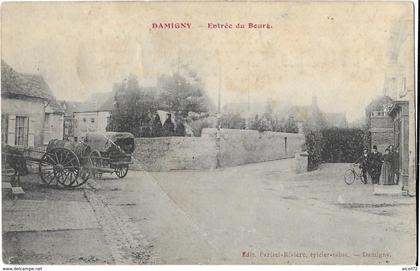 DAMIGNY: Entrée du Bourg - édit.Parisel-Rivière