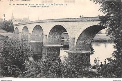 DANGE SAINT ROMAIN - Le Pont de Saint Romain - très bon état